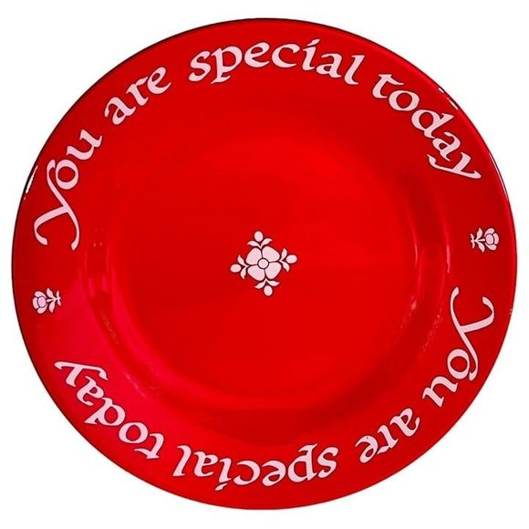 The Original Red Plate Co. “YOU ARE SPECIAL TODAY” 1979 Plate PRICE IS FIRM - Picture 1 of 2